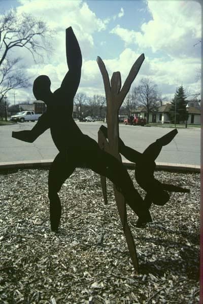 Dance (Steel Sheet abstract Dancing Men life size sculptures/statues) - Image 2