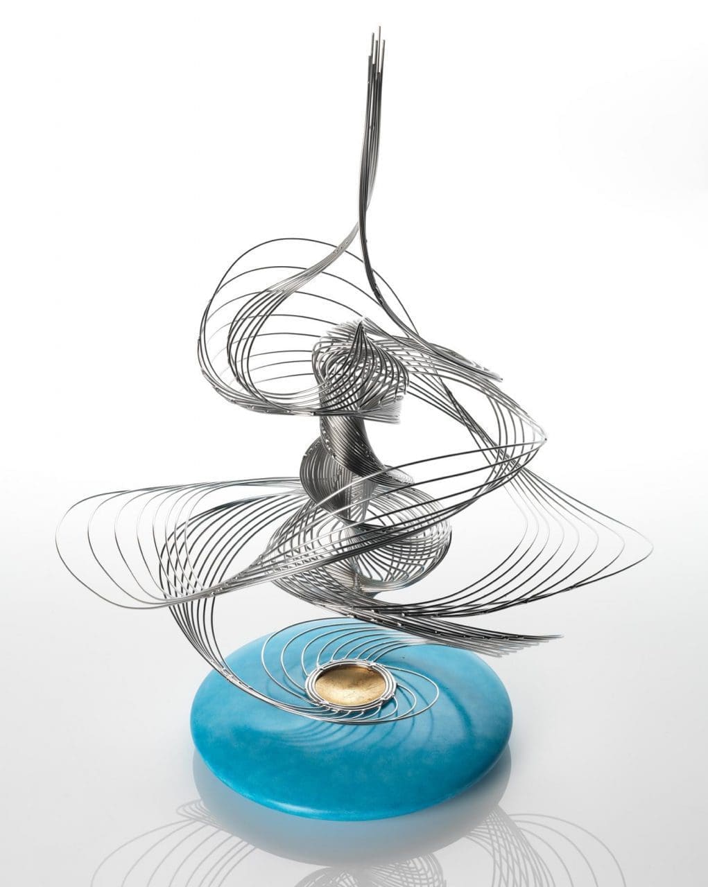 Improvisation 12 (stainless Steel Wire Modern statues) - Image 2