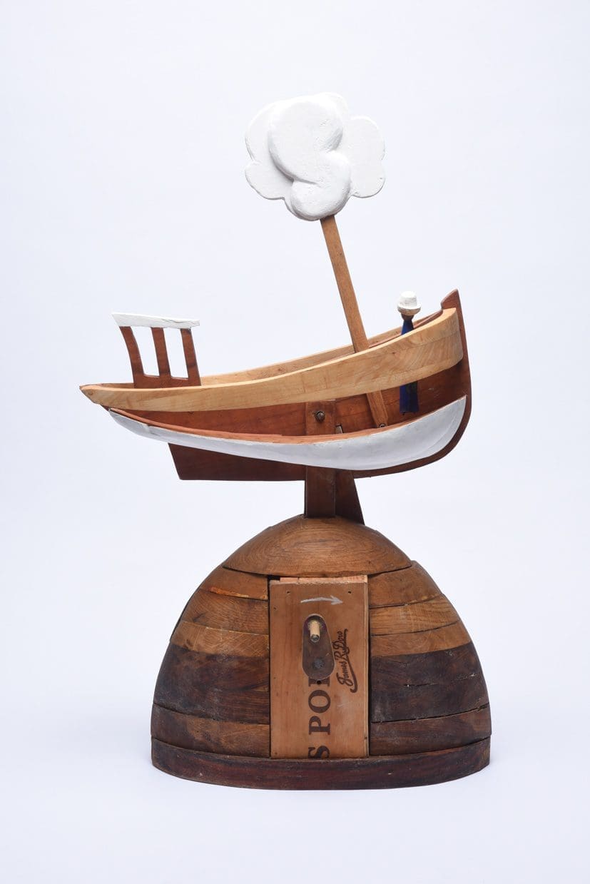 All at Sea (Abstract Fishing Boat Indoor statue) - Image 2