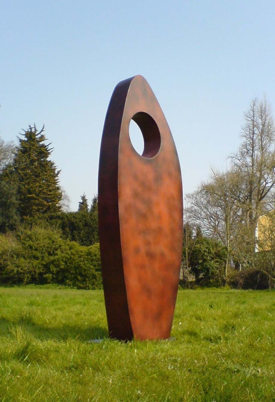 Flint (Modern Contemporary Yard Outside Art sculpture)