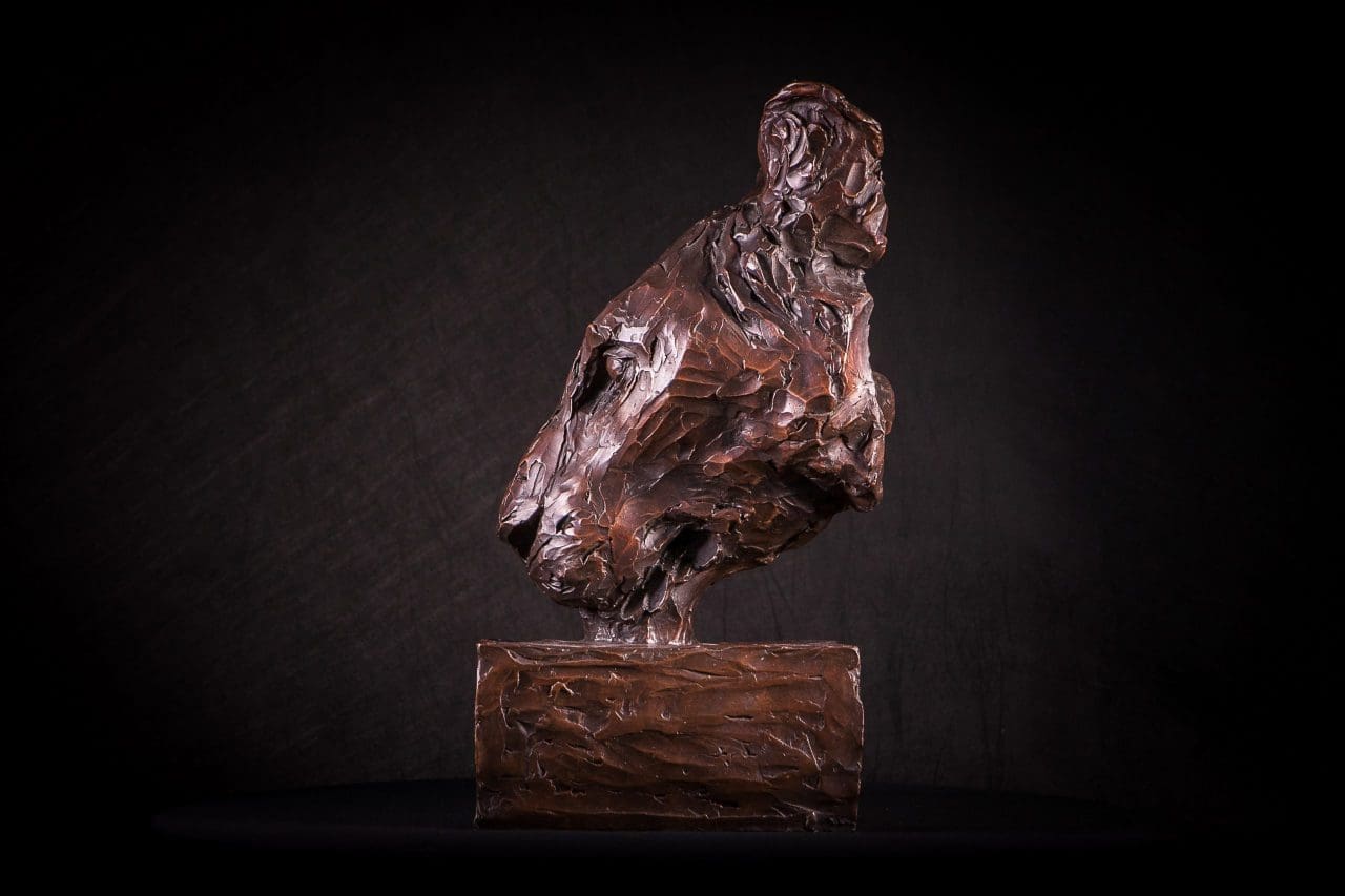 Portrait of a Lioness Bronze Head Mask sculpture, - Image 4