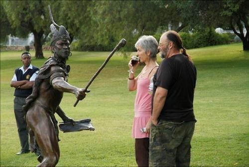 Dalasile (Life-Size Bronze African Warrior statue) - Image 3