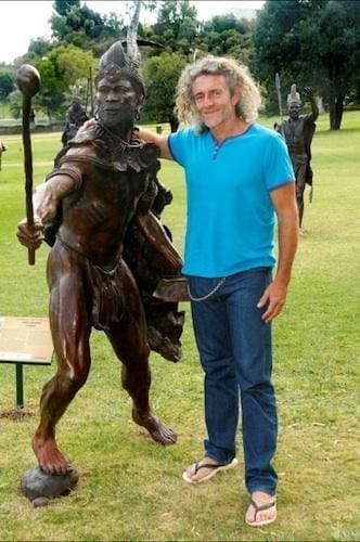 Dalasile (Life-Size Bronze African Warrior statue) - Image 5