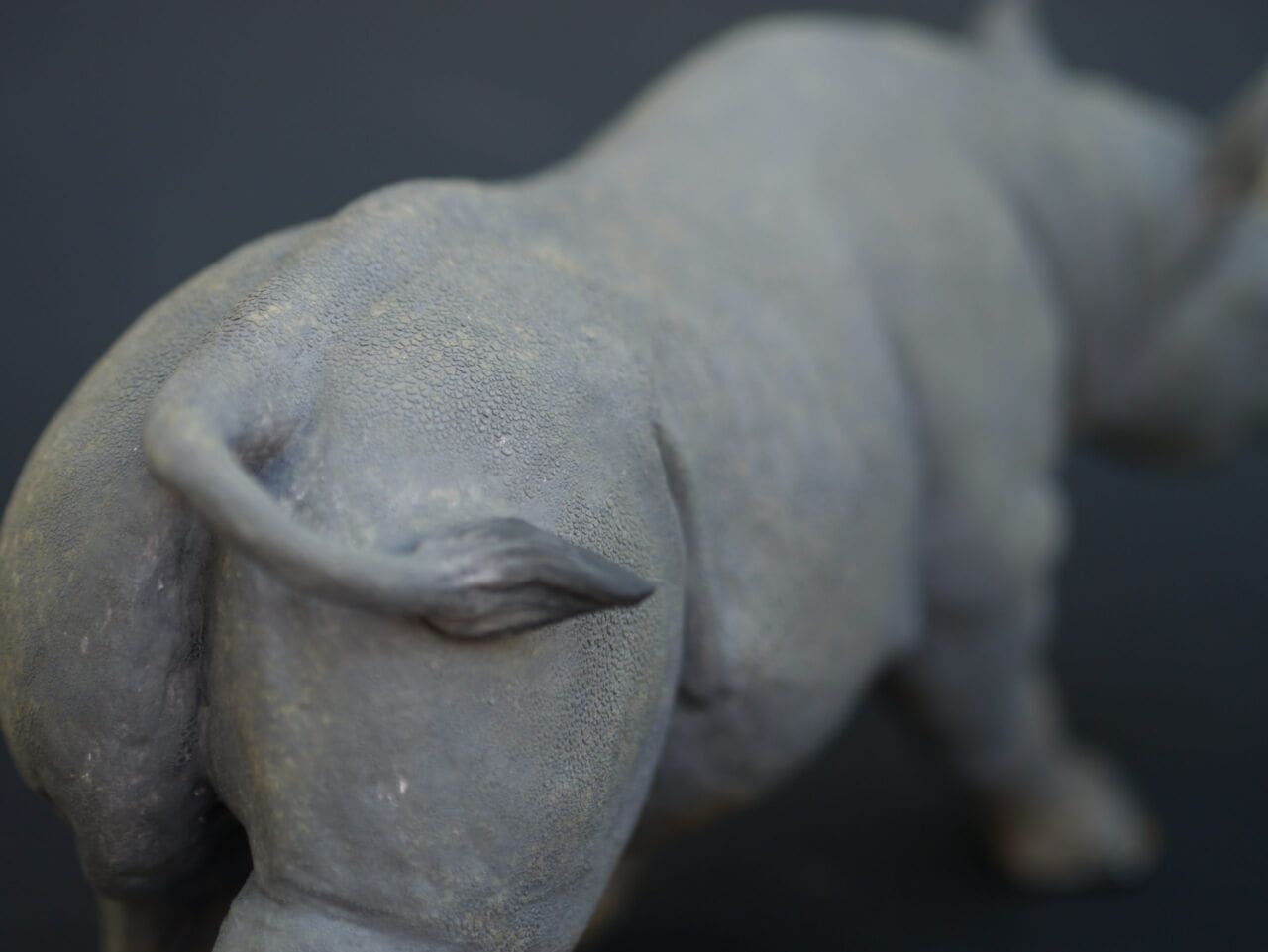 Black Rhino (Small Indoor Shelf top statuette) - Image 3