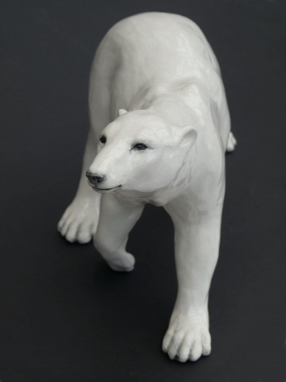 Polar Bear (Walking Hunting Ceramic Prowling statue) - Image 4
