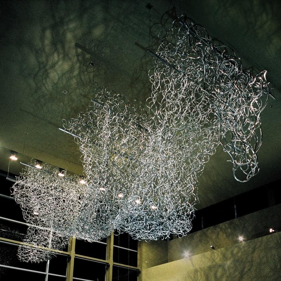 Shawl (SOLD stainless Steel WireMesh statue)