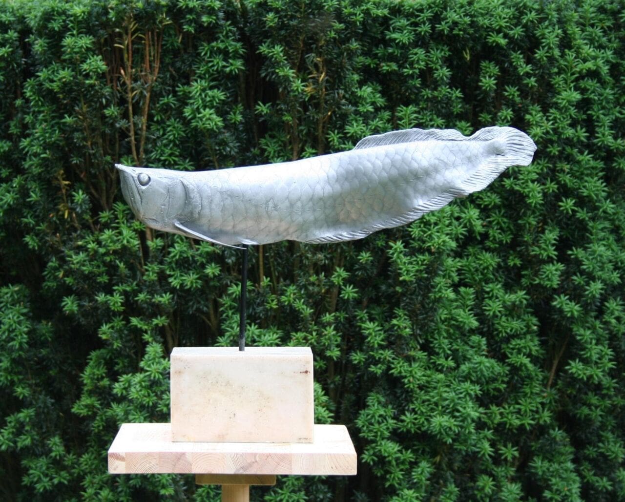 Arowana Fish (Endangered Fossil Fish Swimming statue)