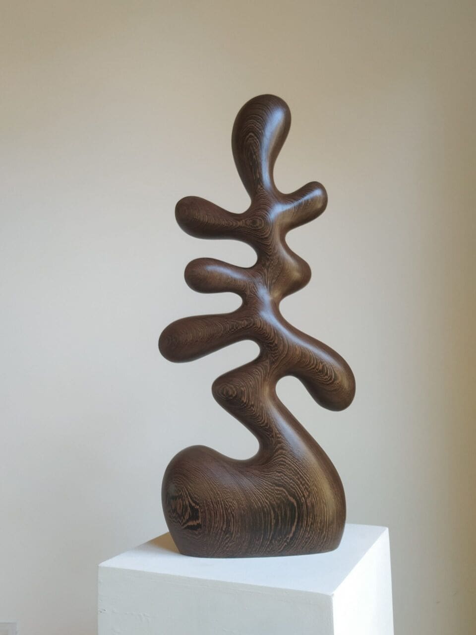 Water Dance 3 (Spirit of Rain Carving in Wood Sculpture) - Image 2