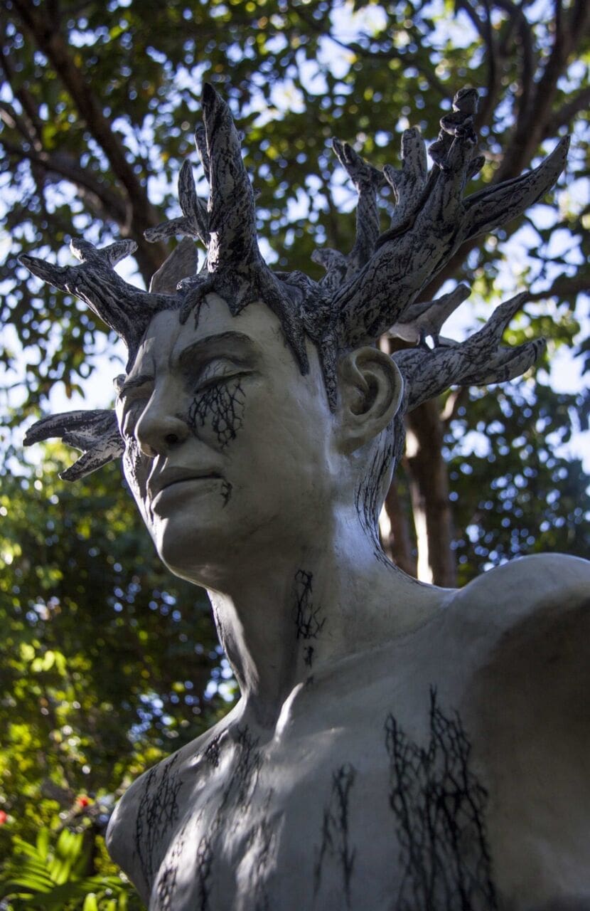 AXON (Transformation of Human to Plant Life statue)
