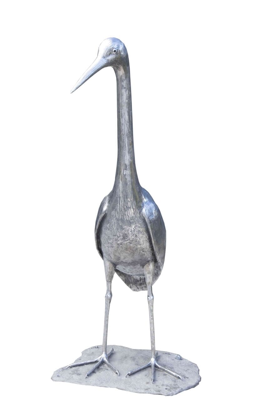 WHITE FACED HERON (Standing Hunting Lifesize sculpture)