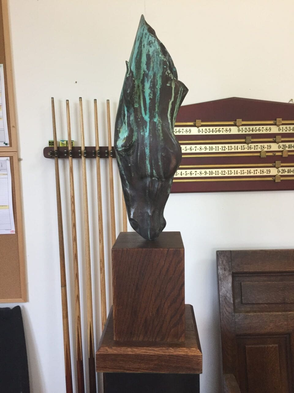 Still Water (Bronze Horse Head Drinking statue) - Image 5