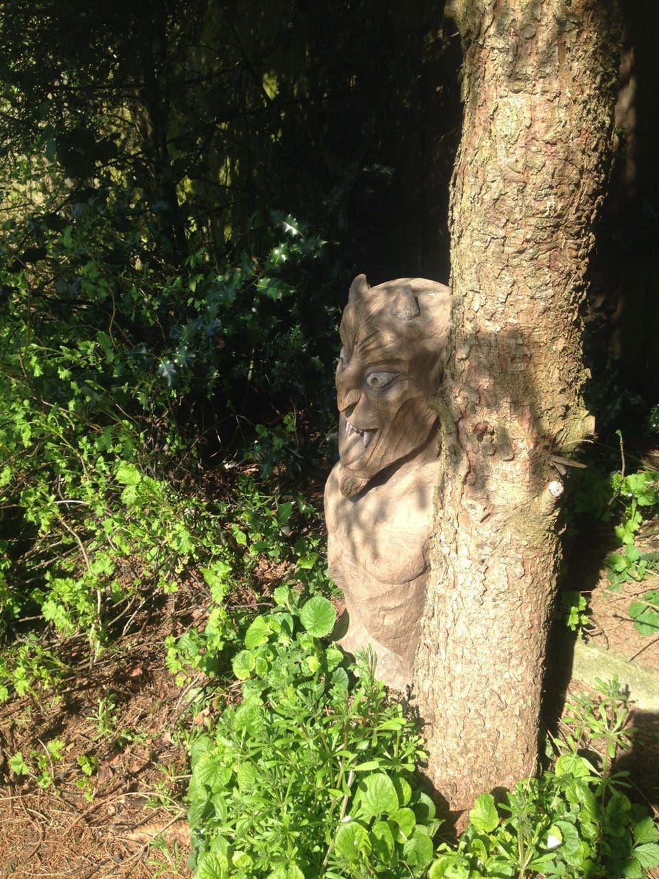Old Nick I (Carved Grotesque Face Wall sculpture) - Image 2