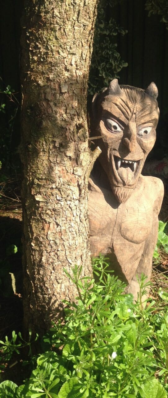 Old Nick I (Carved Grotesque Face Wall sculpture) - Image 3