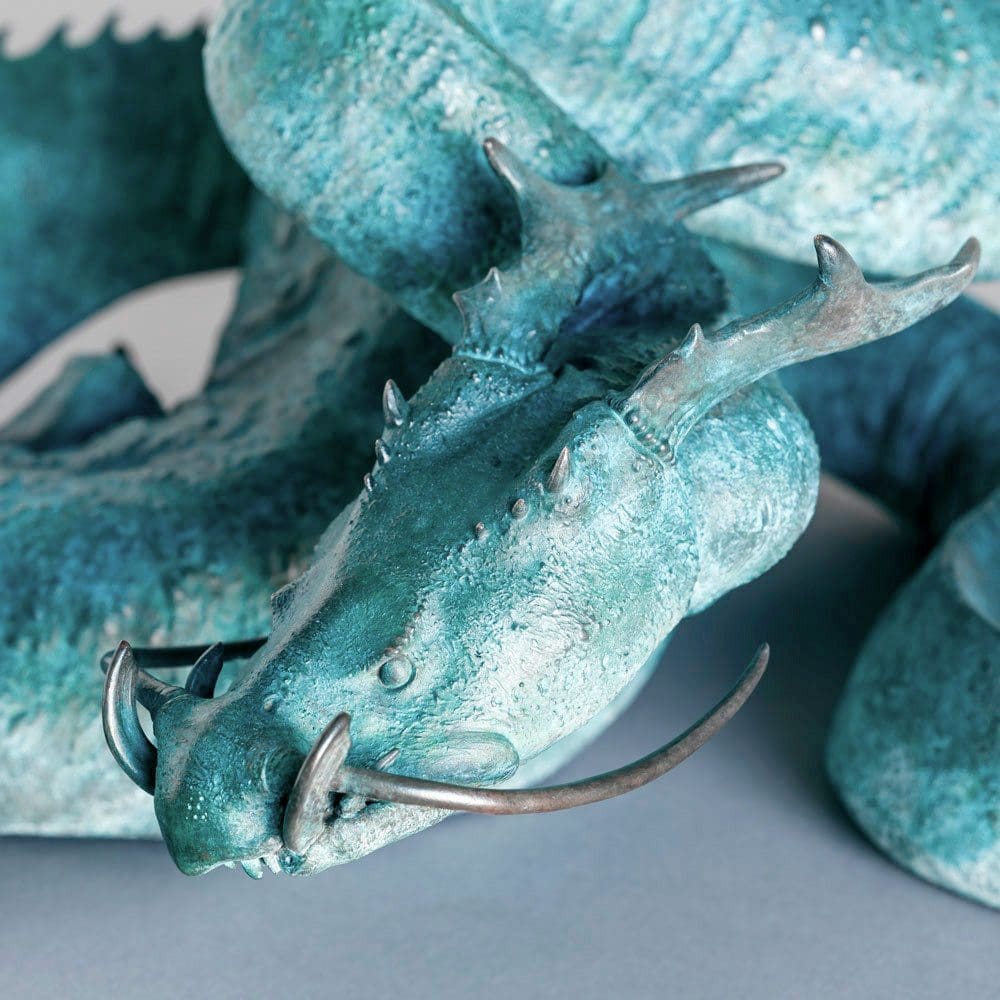 Midgard Serpent/Lambton Worm Dragon (Mythical statue) - Image 5