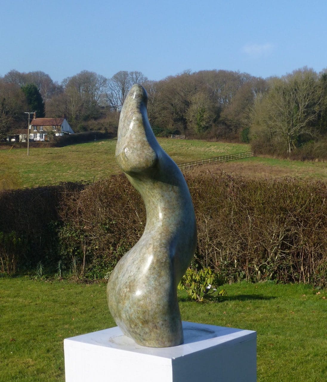 Eve III (Minimalist Abstract Nude Torso Yard statue) - Image 5
