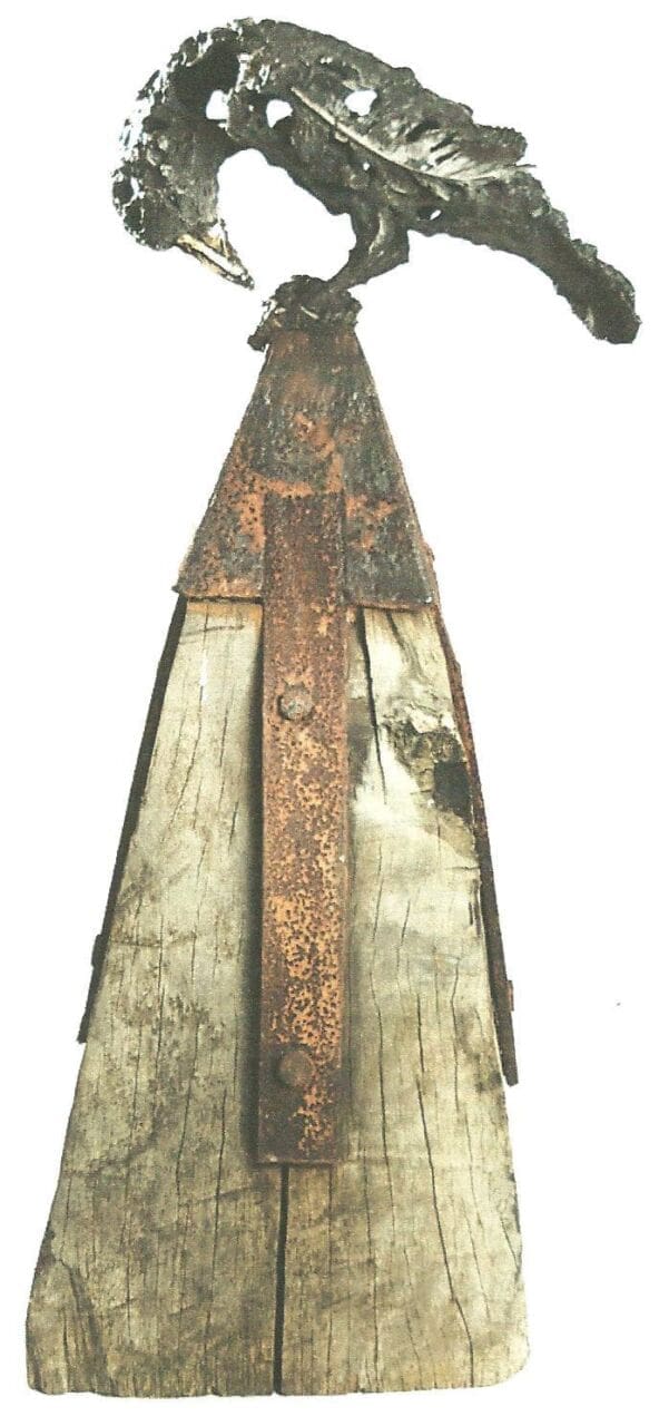 Alchemy (Bronze Semi Abstract Jackdaw sculpture)