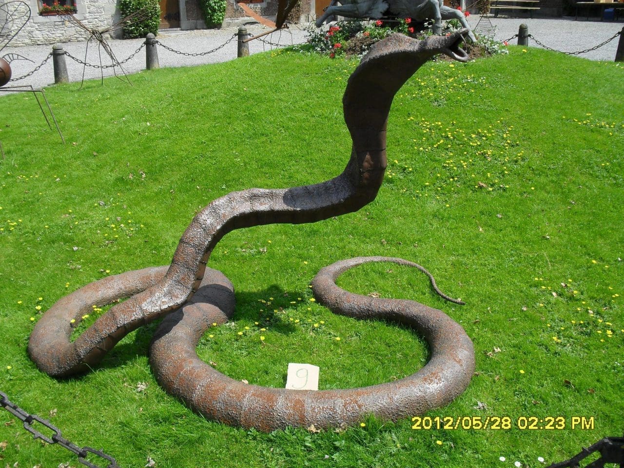 King Cobra II (Large Serpent Steel Outdoors Statue)