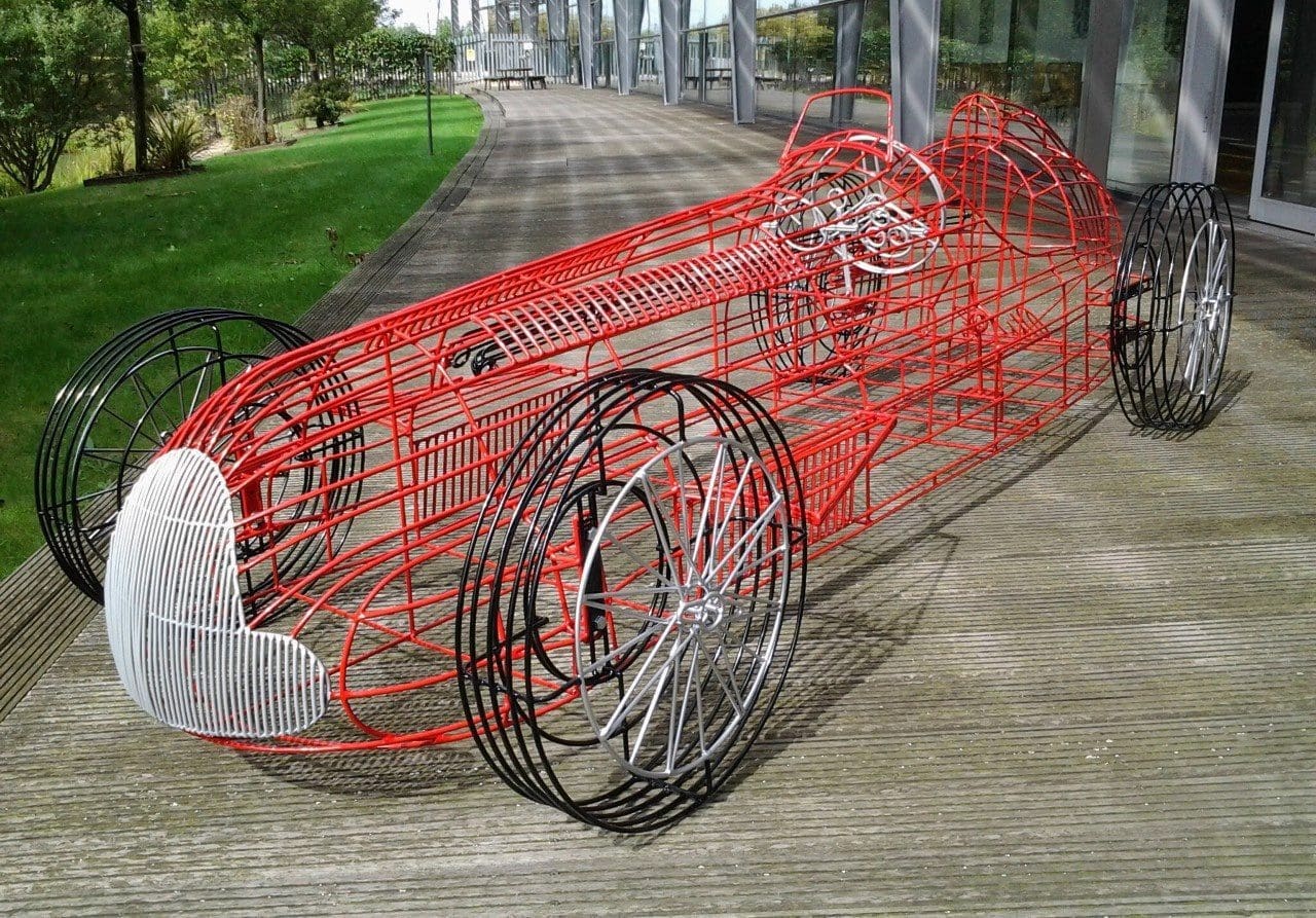 Alfa Romeo Racing Car (Steel costruction sculpture)