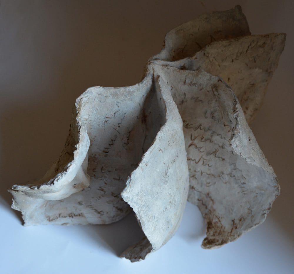 Blowing (Emerging Face Blowing Pages Book Indoor statuette statue Art) - Image 3