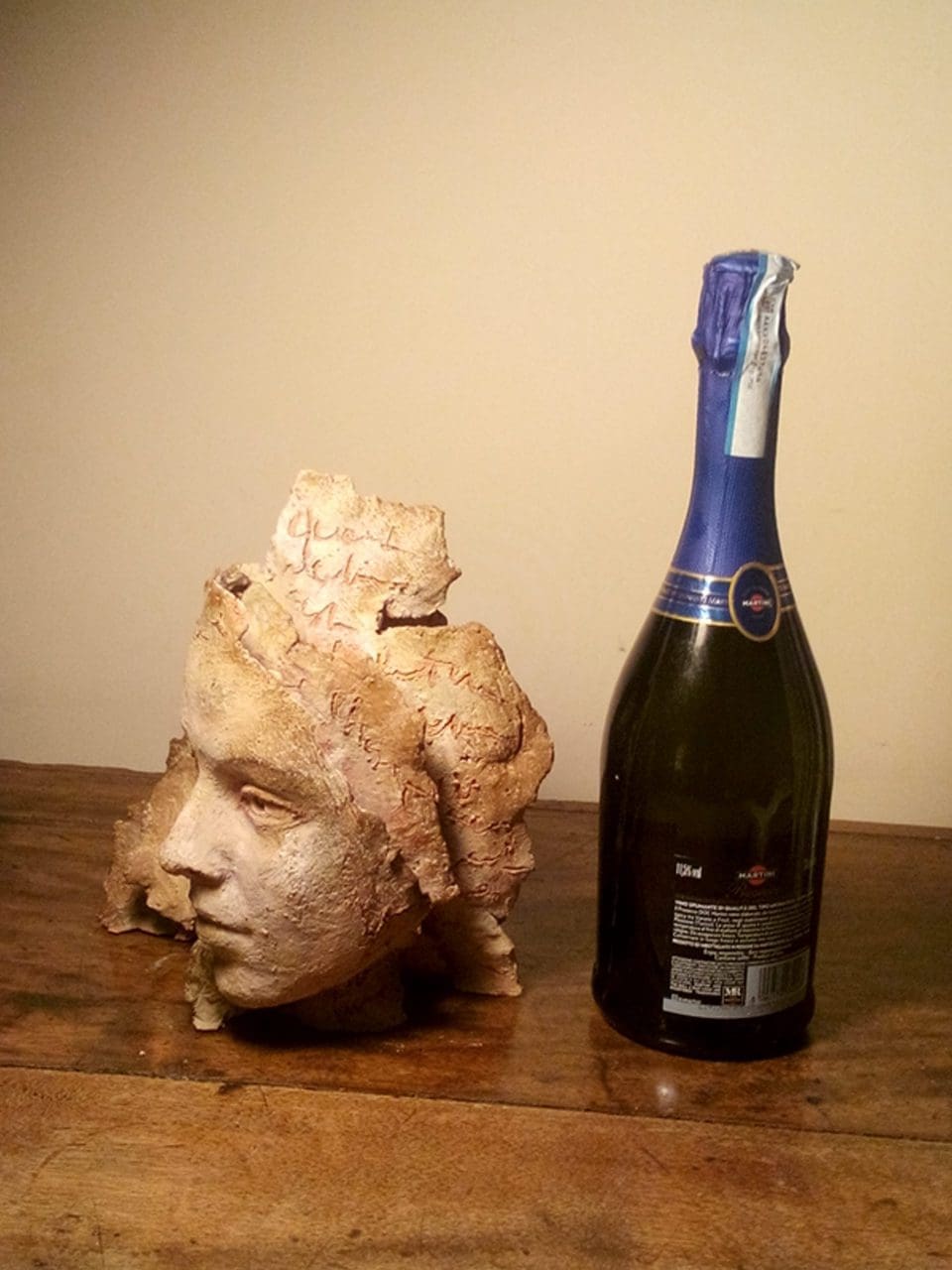 Sur-face (Contemporary Beautiful Girl`s Face Bust Head statue statuette) - Image 5
