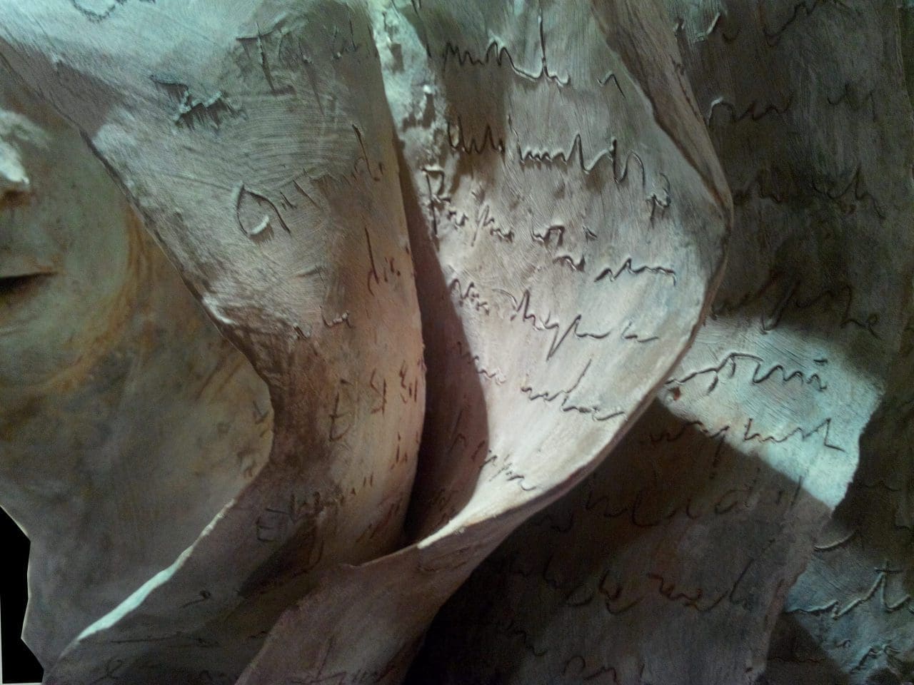 Vital Breath (Abstract Face and Pages and Book and Writing statue statue) - Image 3