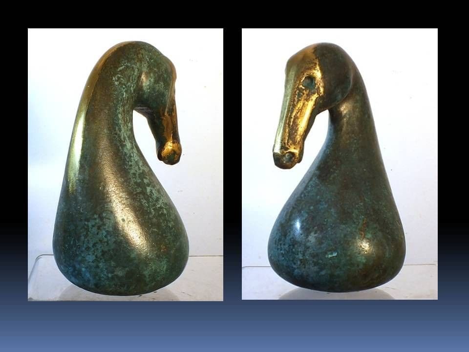 Sea Horse (Head Little Bronze Abstract sculptures) - Image 2