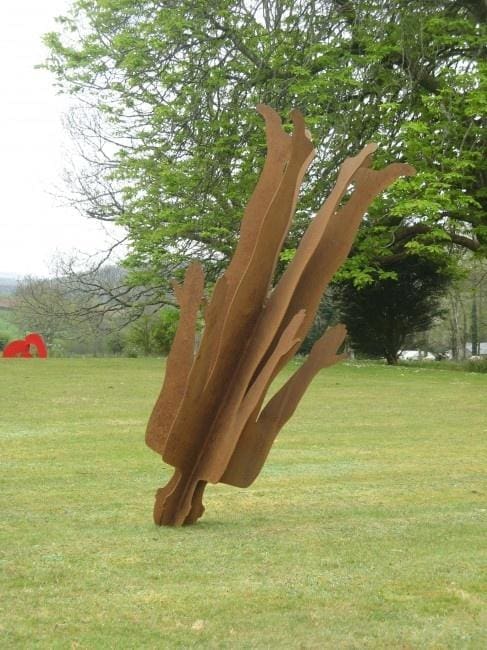 Flight (Steel Crash Landing Man Icarus statue)