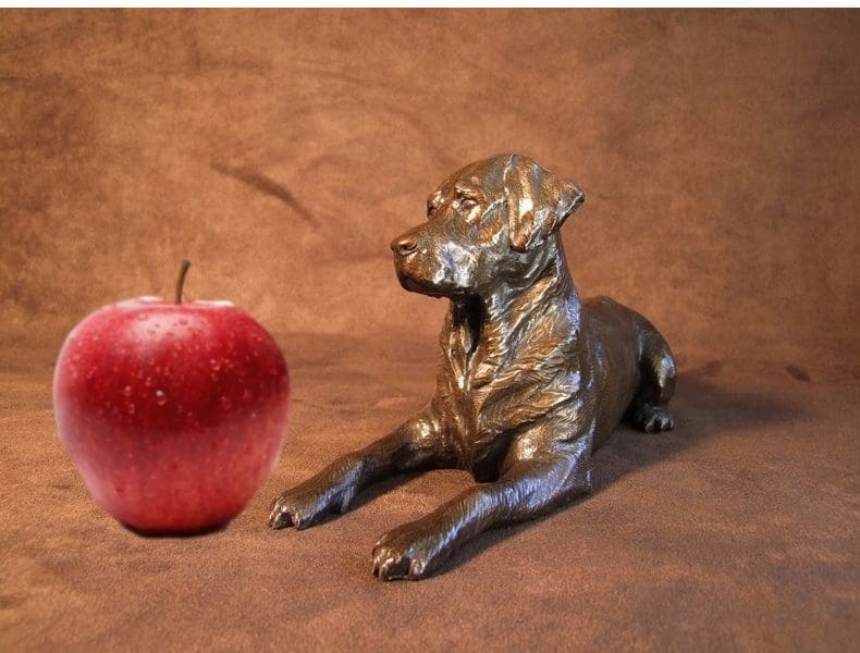 Patience (Small Lying Labrador Pet Dog Sculpture) - Image 2