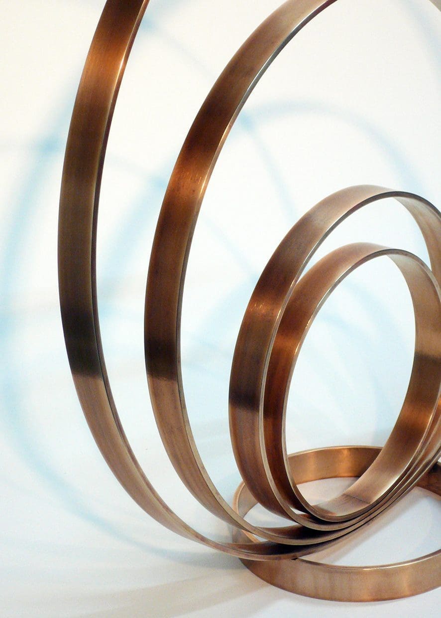 Loop XVII (Concentric Circles Bronze abstract sculptures)
