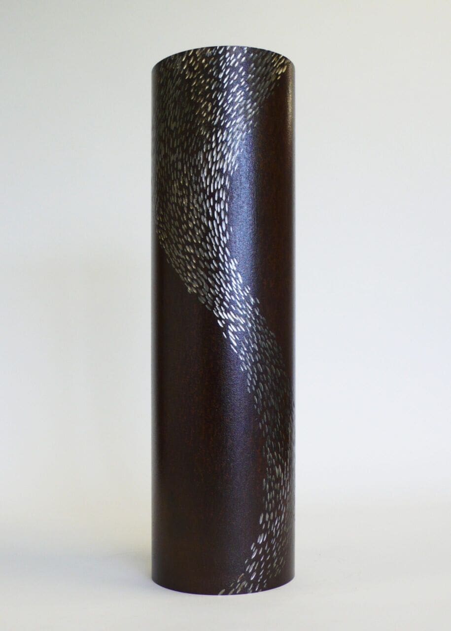 Weldvessel (Curved Cut) - Contemporary Metal Vase