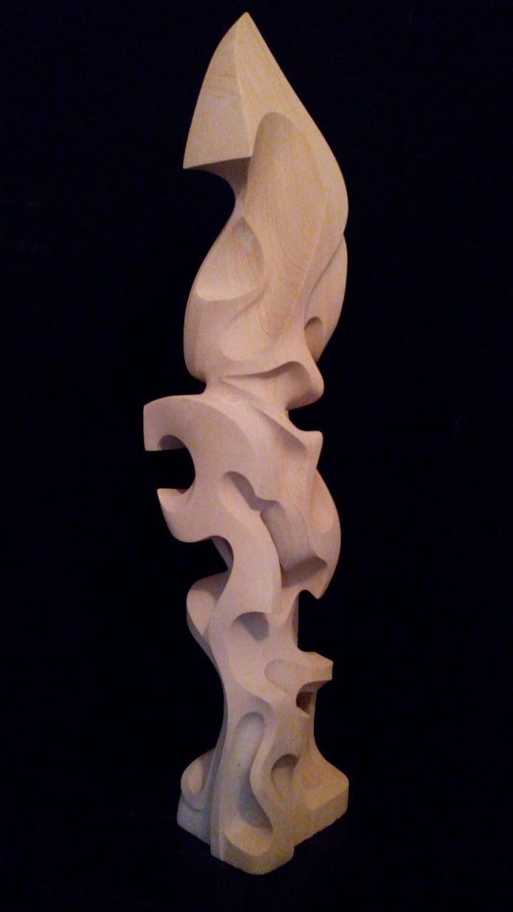 Energy (Abstract Modern Carved Stone statue)