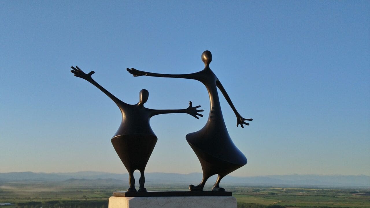 Higher (Abstract Mother and Daughter sculptures)