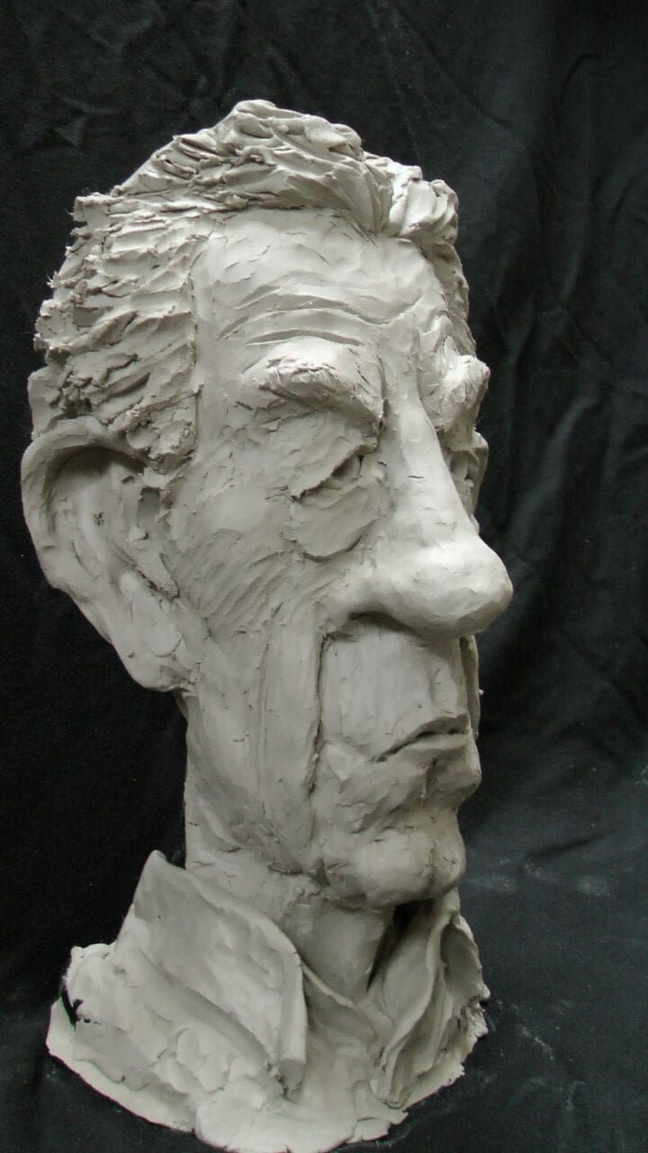 Bust of Sir Ian McKellen (Characterful Caricature Portrait statue) - Image 2