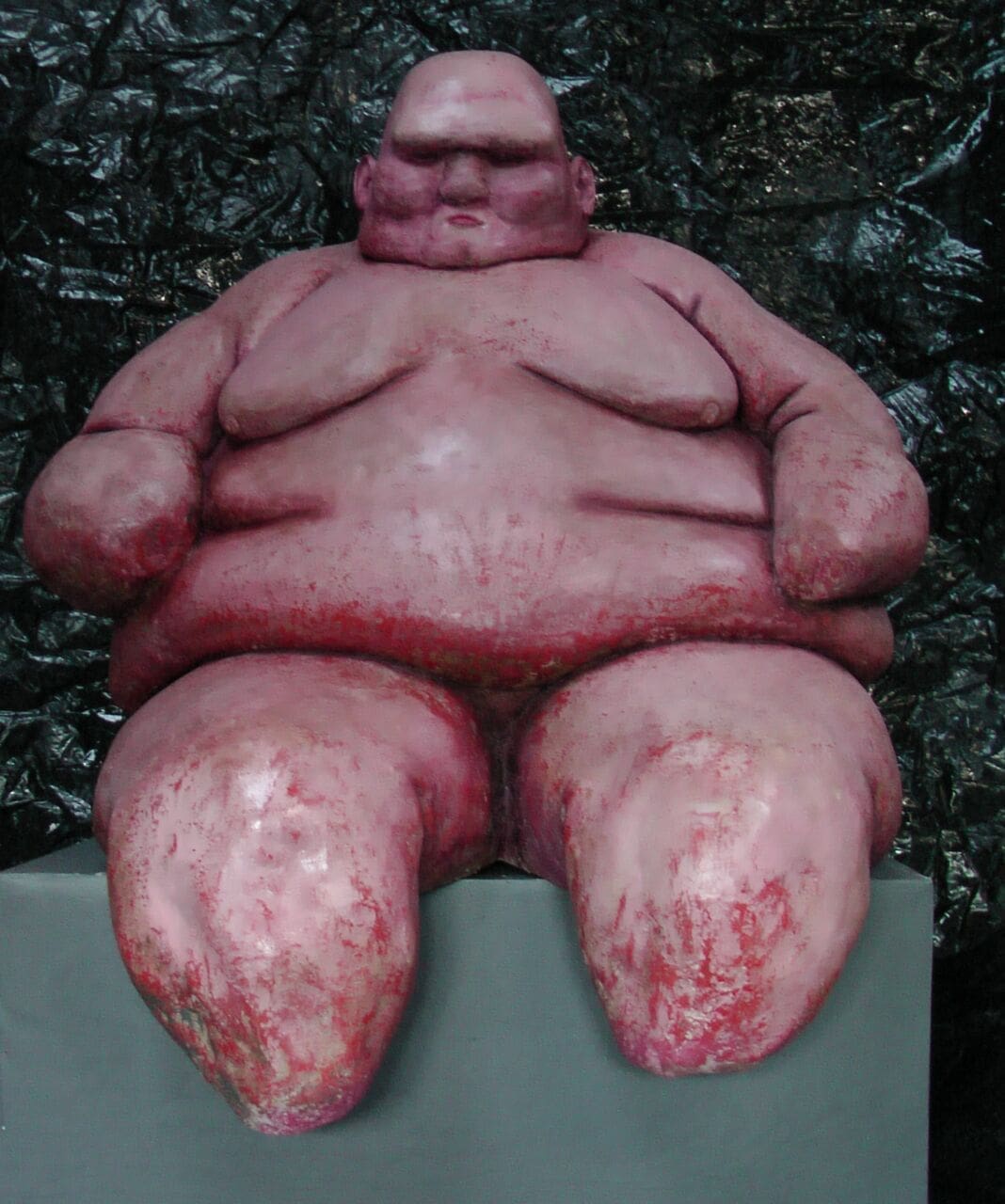 `Diabettie (statue of an Over indulged Obese Man)