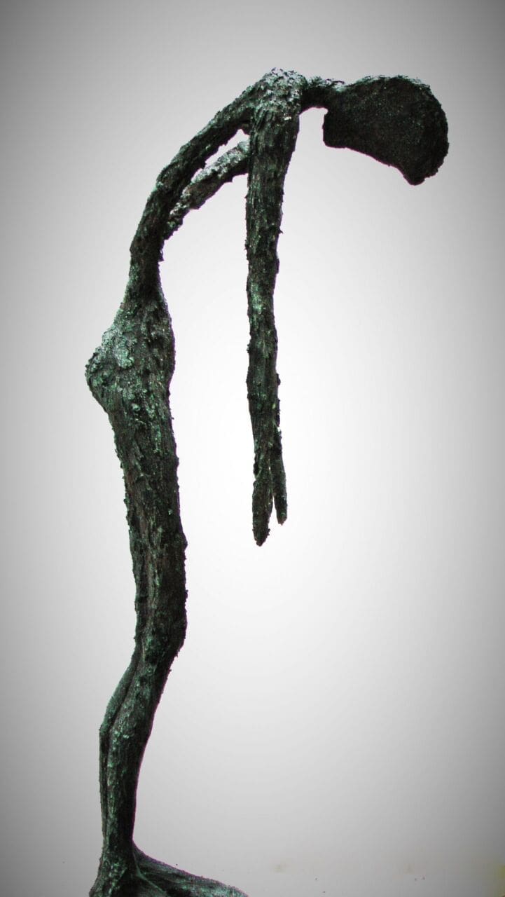 Sorrow (Contemporary Forlorn Stick Person statue) - Image 2