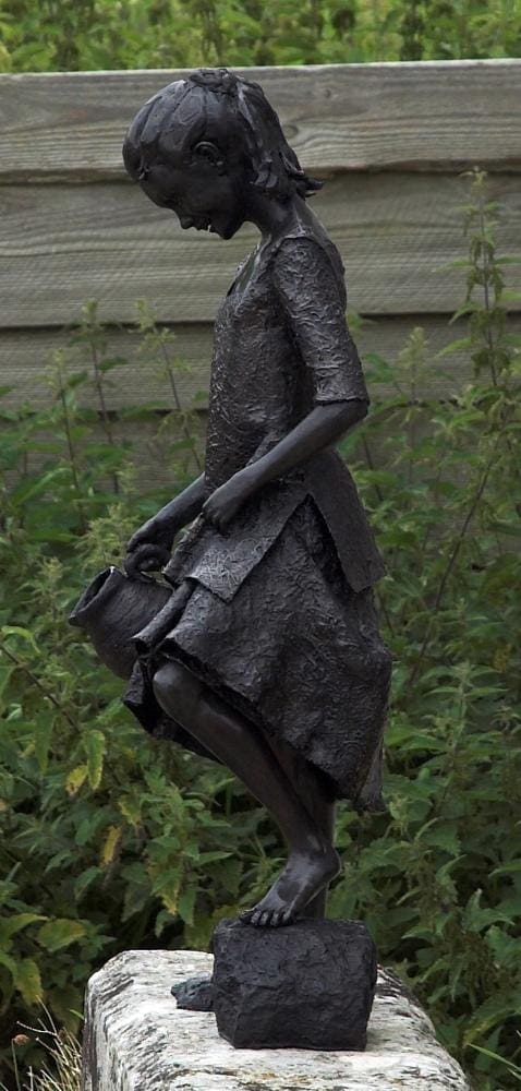 Mary a Poorhouse Waif (Bronze Child life size statue)