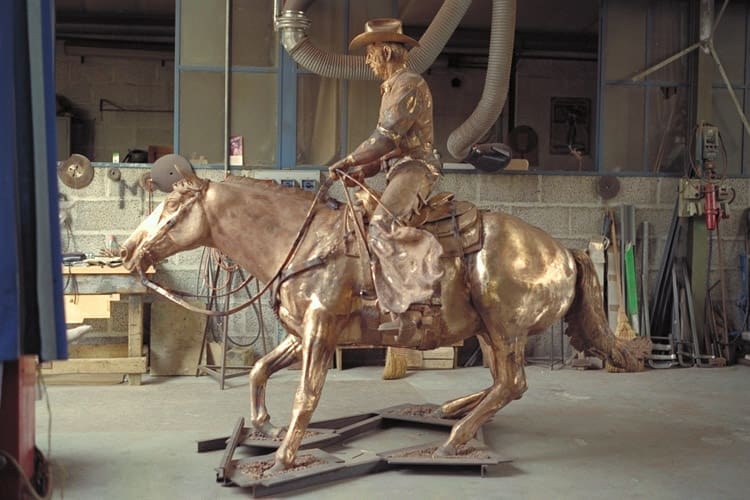 Chunky Cutting (Bronze American Herding Horse statue) - Image 2