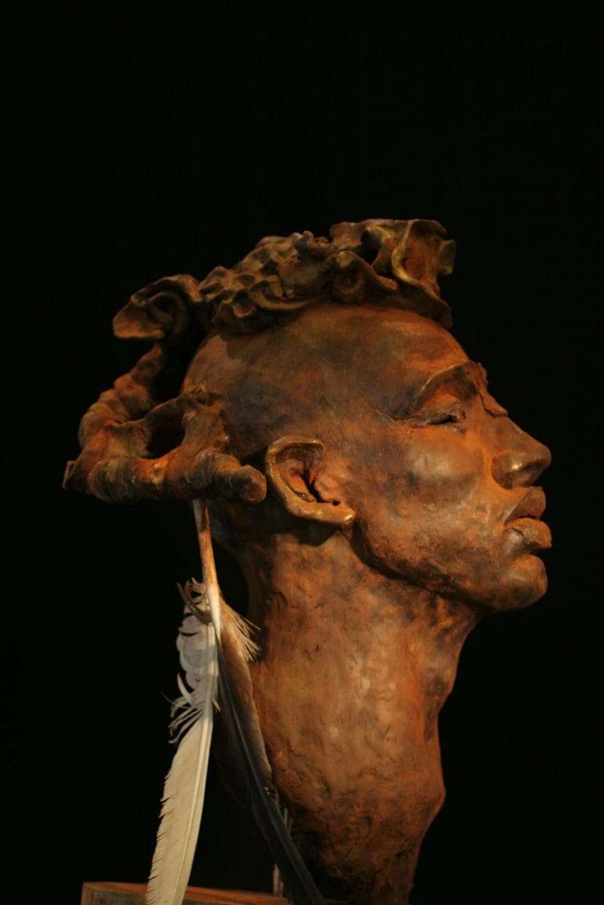 WITKO ~ Crazy Horse (Native American Bust Head Sculpture) - Image 3