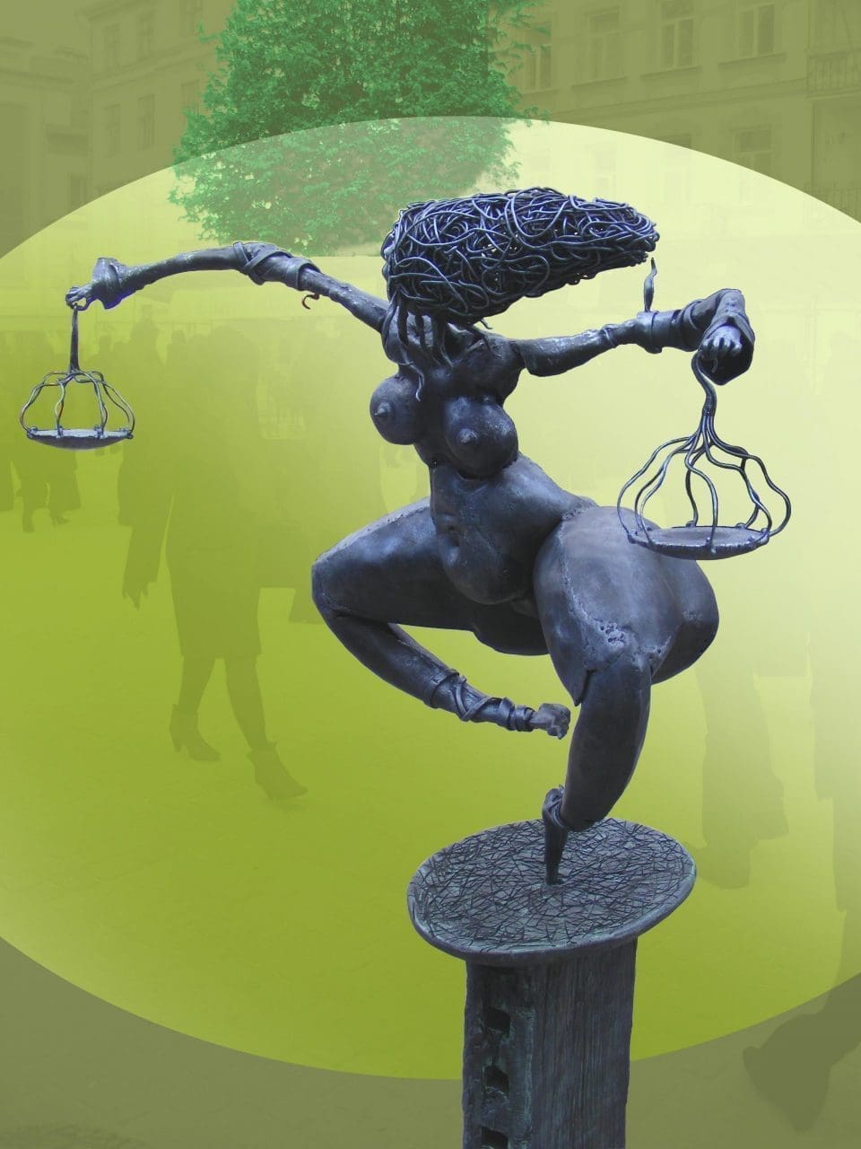 Libra (Dancing nude Scales of Justice statue) - Image 3