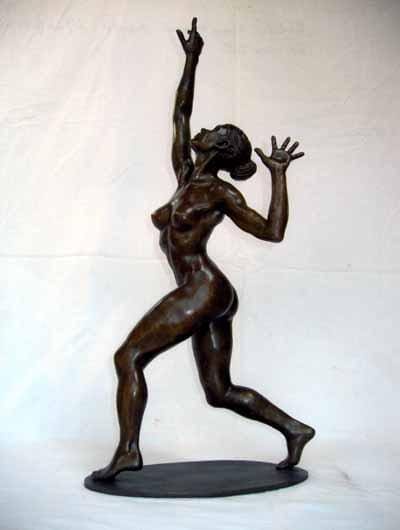 Ella (nude Bronze Dancing Girl Dancer sculpture)