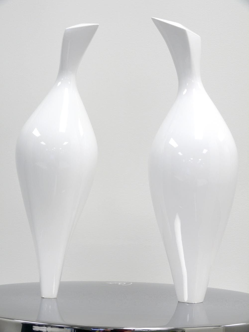 Doves (Abstract Pair Birds Billing and Cooing statue)