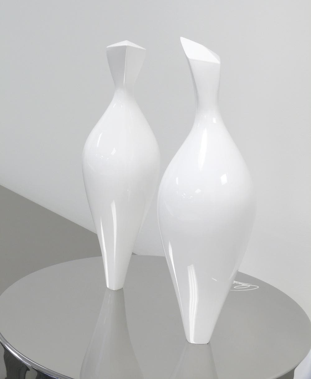 Doves (Abstract Pair Birds Billing and Cooing statue) - Image 3