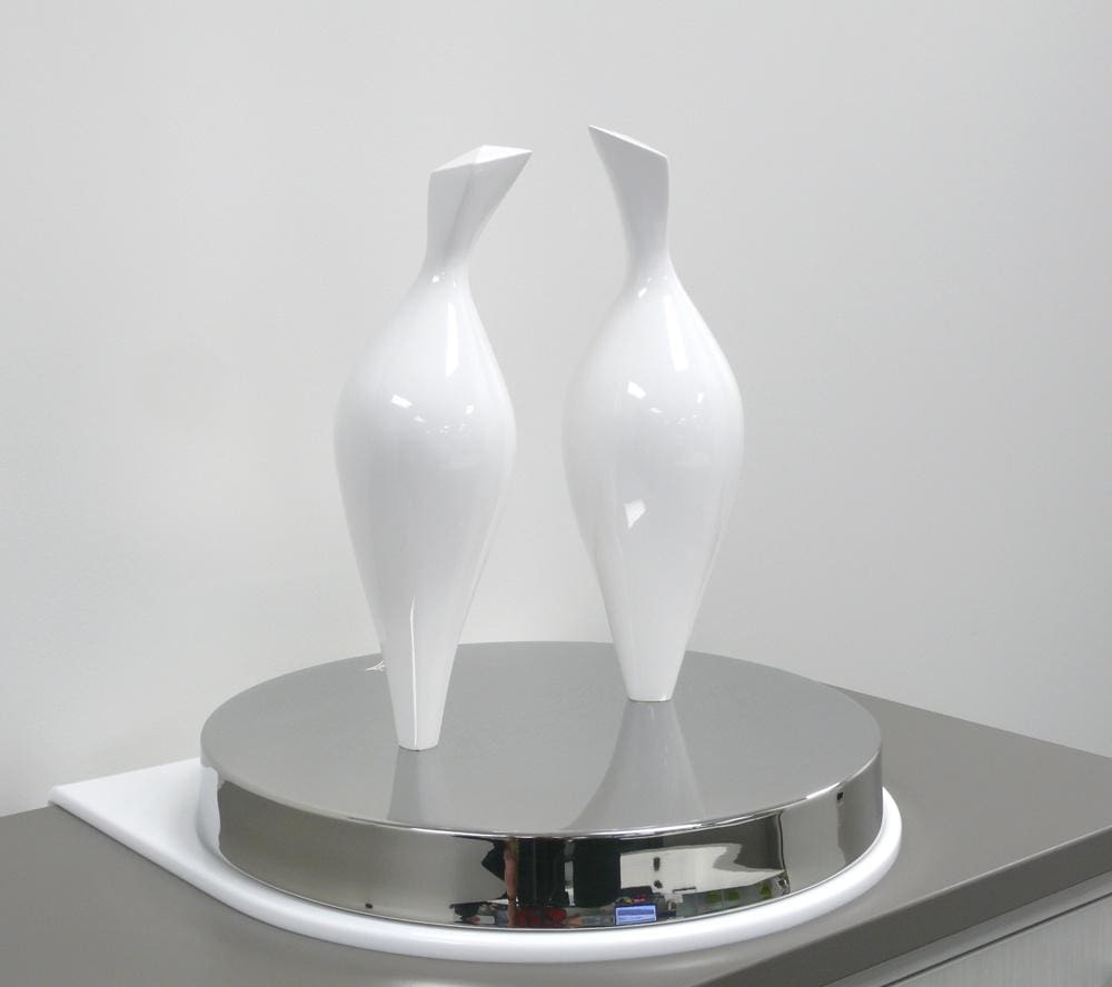 Doves (Abstract Pair Birds Billing and Cooing statue) - Image 4