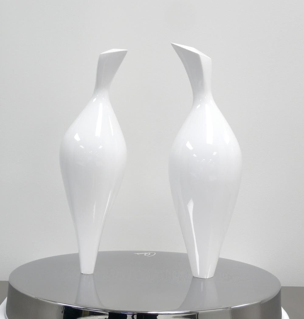 Doves (Abstract Pair Birds Billing and Cooing statue) - Image 5