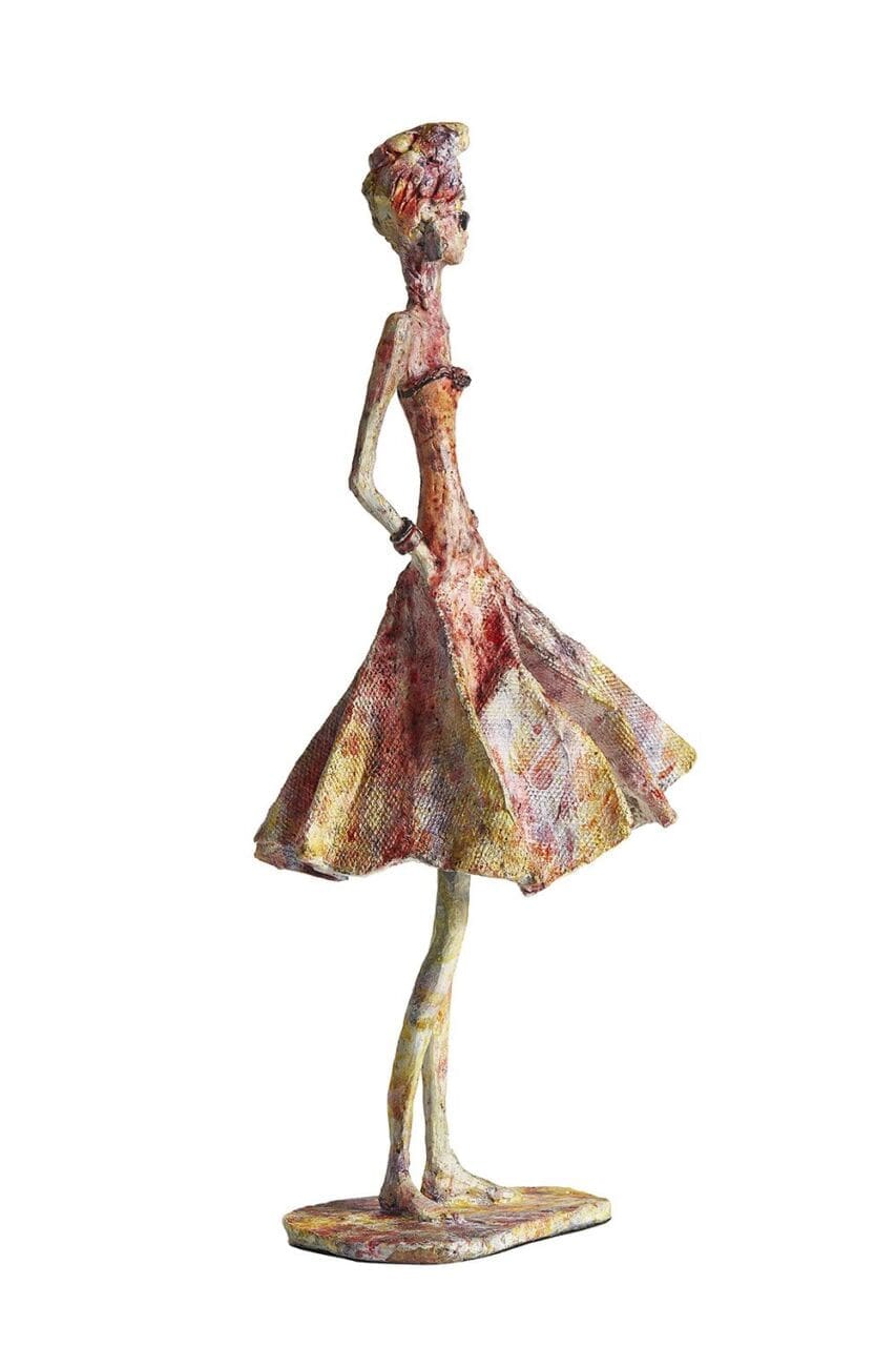 Carnival (Colourful Bronze Resin Girl In Sun statue) - Image 2