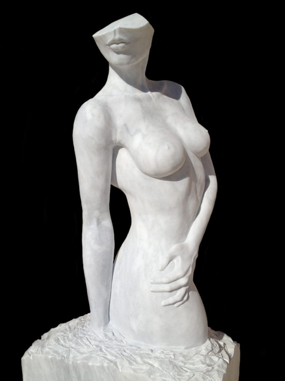 Serenity (Carved Kozani marble Nude sculpture) - Image 5