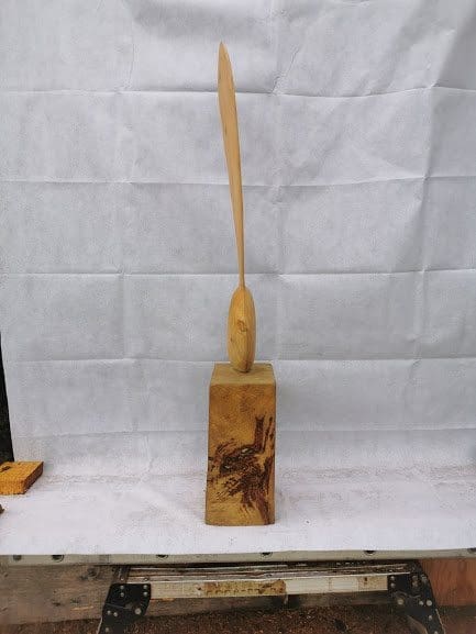 Sycamore Seed (Large Individual Chainsaw Carved Wood sculpture) - Image 3