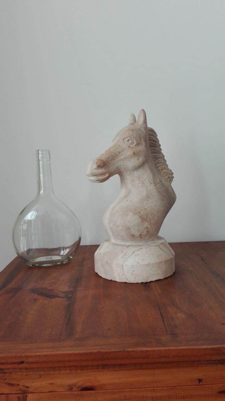 Caballo (Contemporary Carved Horse Head statuette) - Image 2