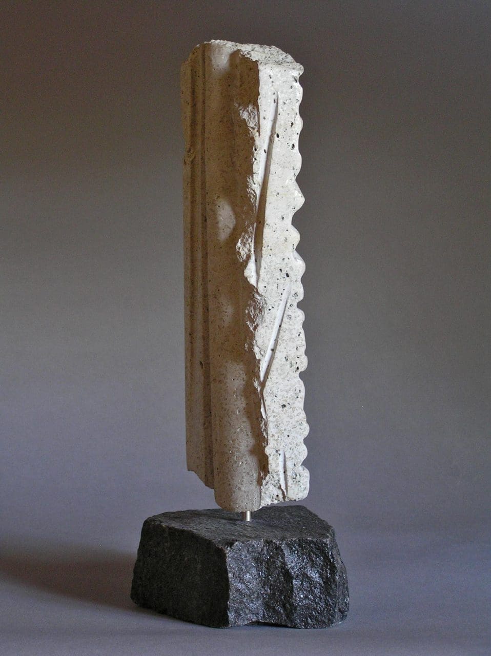 Crinoidea (Carved Stone Fossil Indoor statue)