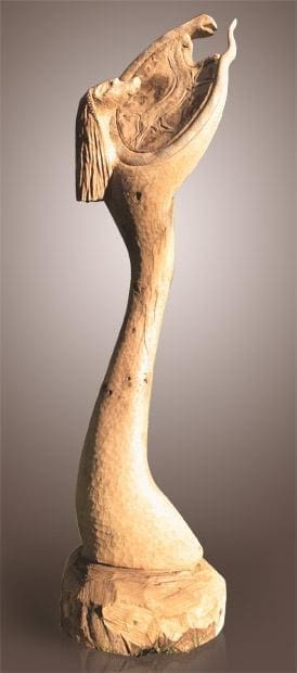Chronos (SOLD:Carved Wood Time-God statues)